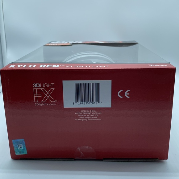 Star Wars Kylo Ren 3D Deco Light LED Bulbs Wall Decor - Picture 11 of 14